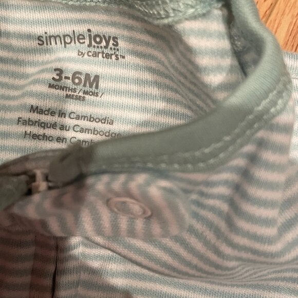 Simple Joys by Carter's 3-6 months Baby 3 pack sleepers - Picture 2 of 4